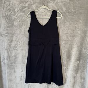 Title Nine Breeze Frances Dress Large Black Hiking Beach Active LBD Minimalist